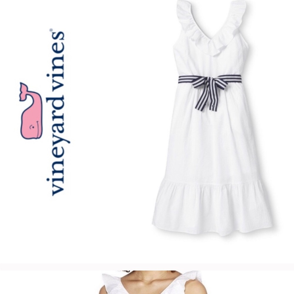 Vineyard Vines white Midi Dress